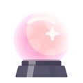 Crystal ball or magic glass sphere for fortune telling