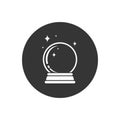 Crystal Ball Magic Icon Vector Logo Royalty Free Stock Photo