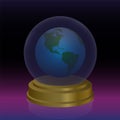 Crystal Ball Planet Earth Forecast Future Oracle Royalty Free Stock Photo