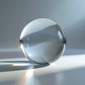 Crystal Ball Refracting Light and Shadow Royalty Free Stock Photo