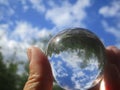 Crystal glass orb