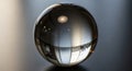 A crystal ball on a smooth, Royalty Free Stock Photo