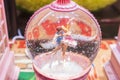 Crystal ball souvenir with ballerina dance spinning gift