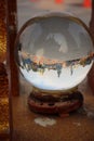 Crystal ball in Thai temples, belief, magic, Buddhism Royalty Free Stock Photo