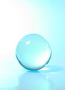 Crystal ball turquoise light