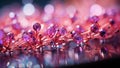Crystal ball: a ultra-hd and award winning macro photography of a pink and purple crystal ball, generative ai Royalty Free Stock Photo
