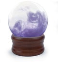 Crystal ball on white