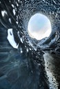 Crystal Blue Ice Cave Skaftafell Royalty Free Stock Photo