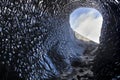 Crystal Blue Ice Cave Skaftafell Royalty Free Stock Photo