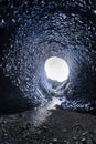 Crystal Blue Ice Cave Skaftafell Royalty Free Stock Photo