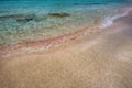 Crystal blue water on Falasarna beach, Crete island Royalty Free Stock Photo