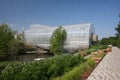 Crystal Bridge in city Oklahoma Royalty Free Stock Photo