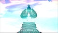 crystal buddha protected by the hood of crystal mythical king naga colorful background