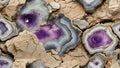 Crystal Caverns: Geode-Inspired Limestone Wonderland. AI generate