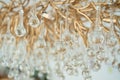 Crystal chandelier background Royalty Free Stock Photo