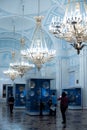 Crystal chandelier in Hermitage