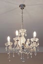Crystal chandelier lamps Royalty Free Stock Photo