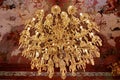 Old Crystal chandelier - Belvedere Palace, landmark attraction in Vienna - Austria Royalty Free Stock Photo