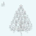 Crystal Christmas tree Royalty Free Stock Photo