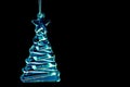 Crystal christmas tree decoration Royalty Free Stock Photo