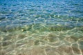 Crystal clean sea water