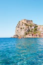 Crystal clean turquoise Mediterranean sea at castle Ruffo di Scilla Royalty Free Stock Photo