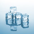 Crystal clear cube of ice