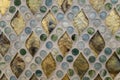 Crystal clear glass mosaic pattern Royalty Free Stock Photo