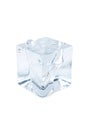 Crystal Clear Ice Cube: A Pristine, Minimalist Study in Light and Form Royalty Free Stock Photo