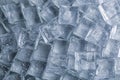 Crystal clear ice cubes with water drops as background Royalty Free Stock Photo