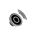 Crystal clear sound icon, speaker icon - illustration,