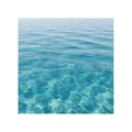 Crystal clear turquoise ocean water surface ripples and underwater sunlight patterns Royalty Free Stock Photo
