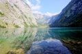 Crystal clear water glows in the midday sun