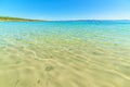 Crystal clear water in Lazzaretto beach Royalty Free Stock Photo