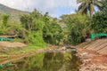 Crystal clear water of Mang River with beautiful views at Bo Kluea,Nan Province,northern Thailand