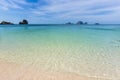 Crystal clear water at Railay Beach, Krabi, Thailand. Royalty Free Stock Photo