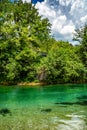 Crystal clear water in river Neretva, Bosnia and Herzegovina Royalty Free Stock Photo