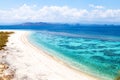 Crystal clear water in Sabolon Besar island, one of the many island paradise spots for diving in Komodo Nat Park