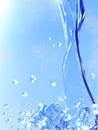 Crystal Clear Water Splash Royalty Free Stock Photo