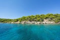 Crystal clear waters in a calm bay Royalty Free Stock Photo