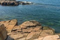 The crystal clear waters of Northern Maine Schoodic Bay and the