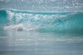 Crystal clear wave at the beach Royalty Free Stock Photo