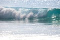 Crystal clear wave at the beach Royalty Free Stock Photo