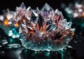 Crystal cluster gemstone