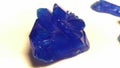crystal of copper sulphate. Royalty Free Stock Photo