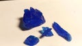 crystal of copper sulphate. Royalty Free Stock Photo