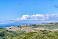 Crystal Cove State Park scenic landscape with cliffs along ocean in California Royalty Free Stock Photo