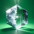 Green Tech Innovation Cloud in a Box Royalty Free Stock Photo