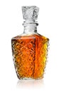 Crystal decanter with cognac