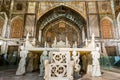 Crystal decoration inside of the historic buildings of Marble Throne in Golestan palace in Tehran, Iran,which is a UNESCO World Royalty Free Stock Photo